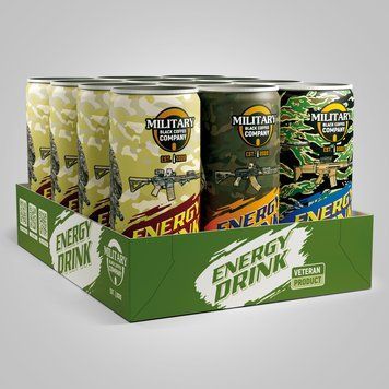 Energy Drink MIX &mdash; набір з 12 банок (Classic / Персик / Яблуко) 5006 фото