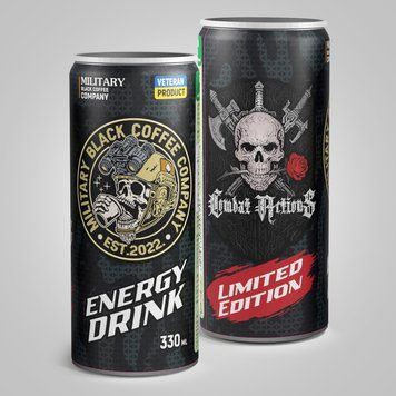 Energy Drink  зі смаком Ківі-Яблуко колаба-Combat Actions 5012 фото