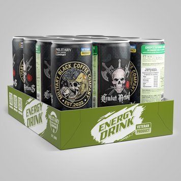 Energy Drink  зі смаком Ківі-Яблуко 12шт. колаба-Combat Actions 5013 фото